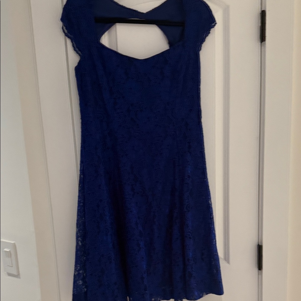 Ralph Lauren Royal Blue Backless Dress